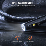 Bild in Galerie-Viewer laden, Amocart Endoscope Camera Dual Lens Borescope 5" Screen 1080P Inspection Camera with LED Lights Waterproof for Auto Plumbing