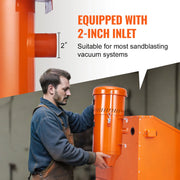 Bild in Galerie-Viewer laden, w/ 1.8 Gal Capacity-Universal Fit for Sandblaster Cabinets Amocart Dust Collection System1.6-HP Dust Collector Media Reclaimer