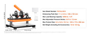 Load image into Gallery viewer, Amocart Leather Cutting Machine Embossing Plate Manual Die Cutter 0.47 in Pressure Stroke Leather Embossing Machine