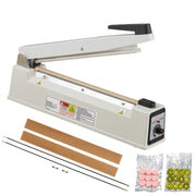 Bild in Galerie-Viewer laden, Amocart 8/12/16in Impulse Poly Bag Sealer Manual Heat Sealing Machine with Adjustable Heating Mode for Plastic Mylar PE PP Bags