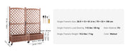 Charger l'image dans la visionneuse de galerie, Amocart Wood Planter with Trellis Outdoor Raised Garden Bed with Drainage Holesfor Vine Climbing Plants Flowers in Garden