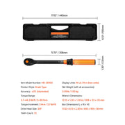 Bild in Galerie-Viewer laden, Amocart Torque Wrench Set Drive Click Torque Wrench Dual-Direction Adjustable Mechanical Dual Range Scales Torque Wrench Kit