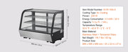 Load image into Gallery viewer, Amocart 3.5/4.2/5/9.8 cft Refrigerated Display Case Large Commercial Pastry Display Refrigerator with LED Lighting for Bakery