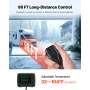 Bild in Galerie-Viewer laden, Amocart 8KW Diesel Air Heater DC12-24V Parking Heater with Remote Control Digital Display Low Noise Voice Announcement for RV