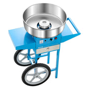Charger l'image dans la visionneuse de galerie, SucceBuy Electric Cotton Candy Machine with Cart Commercial Candy Floss Maker with 20.5 in Stainless Steel Bowl, Sugar Scoop