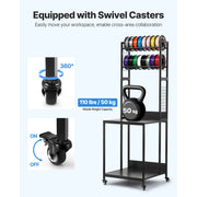 Bild in Galerie-Viewer laden, Amocart 4-Tier 3D Printer Filament Storage Rack with Wheels Printer Stand Spools Holder Cart for 3D Printing Station Office