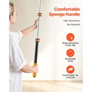 Load image into Gallery viewer, SucceBuy Telescopic Extension Pole Multi-Purpose Extendable Pole Sturdy Aluminum Alloy Paint Pole Extension Reach Roller Stick