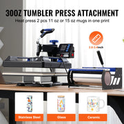 Load image into Gallery viewer, Amocart Heat Press Machine Heat Transfer Machine with 30 oz Tumbler Press 360° Swing Away Digital T-Shirt Pressing Coating