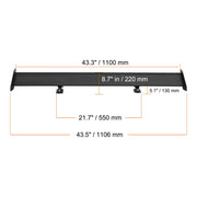 Charger l'image dans la visionneuse de galerie, Amocart GT Wing Car Spoiler 53.1 inch Universal Spoiler with Double Deck Car Rear Spoiler Wing, Racing Spoiler BGW/JDM Drift