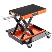 Bild in Galerie-Viewer laden, Amocart Motorcycle Lift 1100 LBS Motorcycle Lift Scissor Lift with Dolly & Hand Crank Center Hoist Crank Stand for Motorcycle