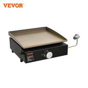 Bild in Galerie-Viewer laden, Amocart 18/24inch Propane Gas Tabletop Griddle with Hot-rolled Plate Carbon Steel Portable Table Top Griddle Grill for Camping