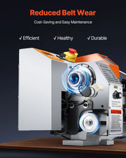 Load image into Gallery viewer, Amocart 8.7 x 39 in Bench Power Metal Lathe Automatic Feed Variable Speed 1250W Brushless Motor for Processing Precision Parts