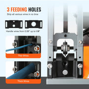 Bild in Galerie-Viewer laden, Amocart Electric Wire Stripping Machine 1.5-25mm Cable Stripper 180W 60ft/min 3 Feeding Holes Wire Peeler Scrap Copper Recycle
