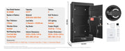 Bild in Galerie-Viewer laden, Amocart Tall Wall Safe 3/4-Tier Hidden Wall Safe w/ Keypad Q235 Cold-Rolled Steel In Wall Safe for Money Jewelry Passport Home