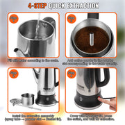 Load image into Gallery viewer, Amocart 12-Cup Electric Percolator Coffee Pot 304 Stainless Steel Coffee Percolator with Keep Warm Function