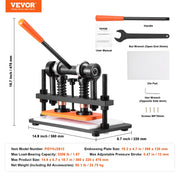 Bild in Galerie-Viewer laden, Amocart Leather Cutting Machine Embossing Plate Manual Die Cutter 0.47 in Pressure Stroke Leather Embossing Machine