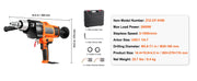 Load image into Gallery viewer, SucceBuy 2000W/2600W Handheld Core Drill Machine Drilling Diameter Wet&Dry Diamond Core Drill Rig Rugged Concrete Core Drill