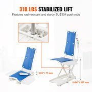 Bild in Galerie-Viewer laden, Amocart Electric Chair Lift Devices to Lift Elderly off Floor, Height Adjustable, Support Up to 310 LBS, for Seniors, Patient