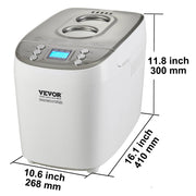 Charger l'image dans la visionneuse de galerie, Amocart 2/3 LB Bread Maker 15-in-1 Dough Machine Nonstick Ceramic Pan Automatic Bread maker with Gluten Free Setting