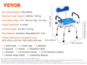Bild in Galerie-Viewer laden, Amocart Swivel Shower Chair 360 Degree Adjustable with Armrest and Backrest for Shower or Bathtub Non-Slip for Elderly Disabled