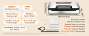 Bild in Galerie-Viewer laden, Amocart 90Kpa 130W Vacuum Sealer Food Packaging Machine with Free 10pcs Vacuum bags for Household Kitchen Vacuum Food Sealing