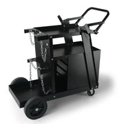 Charger l'image dans la visionneuse de galerie, Amocart Welding Cart 2-Tier 4 Drawers Welder Cart with 360° Swivel Wheels Heavy Duty Rolling Welder Cart for Mig Plasma Cutter