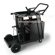 Charger l'image dans la visionneuse de galerie, CustomizableWelder Cart with 360° Swivel Wheels Heavy Duty Rolling Welder Cart for Mig P SucceBuy Welding Cart 2-Tier 4 Drawers