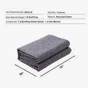 Load image into Gallery viewer, Amocart 12/24Packs Moving Blanket Recycled Cotton Heavy Duty Packing Shipping Mover Pads for Protect Furniture Floor Appliances
