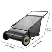 Charger l'image dans la visionneuse de galerie, Amocart Tow Behind Lawn 21/26/44/50in Sweeper Large Capacity Heavy Duty Leaf Grass Collector with Adjustable Sweeping for Pick