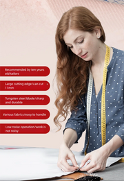 Load image into Gallery viewer, Cordless Electric Scissors 2 Blades Portable 4V Shears for Fabric Cloth Leather Cardboard Carpet DIY USB Cutting Tool 11000RPM