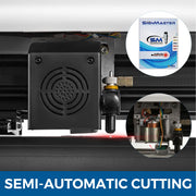 Bild in Galerie-Viewer laden, Amocart Semi-Automatic Vinyl Cutter 53/34/28 Inch 4MB Memory Positioning 3 Ports with SignMaster Software