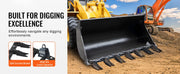 Bild in Galerie-Viewer laden, Amocart Bucket Tooth Bar Heavy Duty Tractor Bucket Teeth Bar for Sub-Compact Tractor Loader 4560 lbs Load-Bearing Capacity