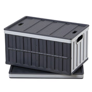 Load image into Gallery viewer, SucceBuy 2/3Packs 65L Plastic Collapsible Storage Bins Stackable Folding Crates Containers Space-Saving Basket for Home Organize