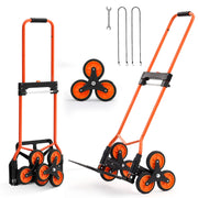 Charger l'image dans la visionneuse de galerie, Amocart 120LBS Stair Climbing Cart Portable Folding Trolley with Telescoping Handle Stair Climber Dolly for Groceries Warehouse