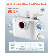 Load image into Gallery viewer, 500W/700W/900W/1200W SucceBuy Macerator Pump Waste Water Disposal Upflush Machine for Toilet, Basement, Shower, Laundry, Bathtub - AMOCART