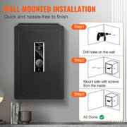 Bild in Galerie-Viewer laden, SucceBuy Electric Safe 2.2/1.8 Cubic Feet Fingerprint&Digital Security Cabinet Safe W/ Fire-proof Bag for Cash Jewelry Documents