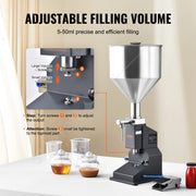 Bild in Galerie-Viewer laden, for Milk Water Beer Gloss Dispensing Equipment Amocart 5-50ml A02 Pneumatic Liquid Filling Machine w/ Pedal Paste Bottle Filler