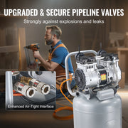 Charger l'image dans la visionneuse de galerie, Amocart 13 Gallon Air Compressor 2HP Oil Free Air Compressor with 125 PSI Max Pressure for Tire Inflation Auto Repair Painting