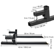 Bild in Galerie-Viewer laden, Amocart 43" Clamp on Pallet Forks 2000lbs Tractor Bucket Forks Heavy Duty Pallet Forks for Tractor Attachment Skid Steer