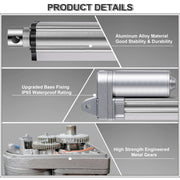 Load image into Gallery viewer, HAKIWO 24V IP65 Waterproof 3000N Linear Actuator 50mm 150mm 500mm 800mm 1000mm Stroke Solar Tracker Motorisation of Door 150mm/s