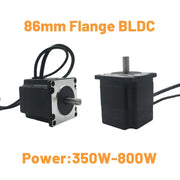 Load image into Gallery viewer, DC48V BLDC Nema34 86mm 350W-800W Brushless Motor Gearbox Kit 220VAC/310VDC Worm Gear Gearbox 3000RPM