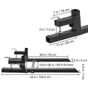 Bild in Galerie-Viewer laden, Amocart 43" Clamp on Pallet Forks 2000lbs Tractor Bucket Forks Heavy Duty Pallet Forks for Tractor Attachment Skid Steer