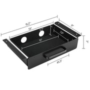 Bild in Galerie-Viewer laden, Amocart 13in/22in Under Desk Drawer Slide Out Desktop Storage Box Mounted Pullout Undertable Drawer Organizer for Office Home