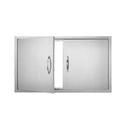 Bild in Galerie-Viewer laden, 【Premium】SucceBuy BBQ Access Door Double Outdoor Kitchen Stainless Steel Flush Mount Door for BBQ Island Grilling Station Outsid