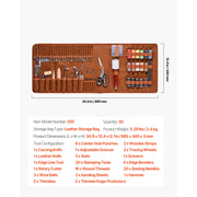 Bild in Galerie-Viewer laden, Amocart 38/59/61/72/92PCs Leather Working Tools Kit Leather Craft Tools Storage Bag Engraving Punching Sewing Stamping Tools