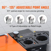 Charger l'image dans la visionneuse de galerie, Amocart Drill Bits Sharpener 3-13mm Mill Grinder Sharpener Portable Sharpening Angle Grinder W/ 11 Collet for Factory Workshop