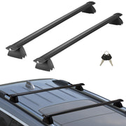 Bild in Galerie-Viewer laden, Amocart Roof Rack Cross Bars with Grooved Side Rails 200lbs Aluminum Crossbars with Locks for Rooftop Cargo Carrier Bag Luggage