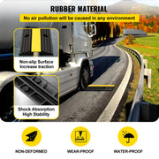 Load image into Gallery viewer, Amocart Modular Rubber Speed Bump 1 Channel Driveway Cable Protector Ramp Wire Cover Cord Guard for Parking Lot Warehouses Use