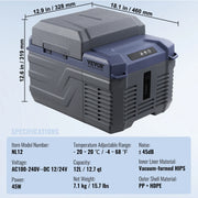 Load image into Gallery viewer, Amocart 8L to 75L Car Refrigerator Fridge Portable Icebox Single&Dual Zone w/Blue Tooth Temp Adjustable for Outdoor Camping RV