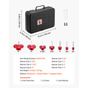 Bild in Galerie-Viewer laden, Amocart PVC Pipe Reamer Kit 5/7/9 PCS Fitting Socket Saver, Fits Standard 1/2" Drills Plumbing Tool Kit for SCH40 ABS CPVC Pipe